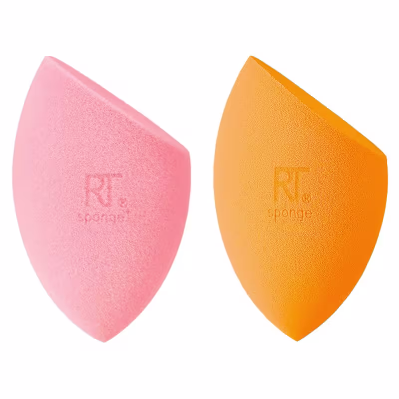 Kit Esponjas De Maquiagem Real Technques - Esponja De Maquiagem Miracle Powder Rosa + Esponja De Maquiagem Miracle Complexion Laranja