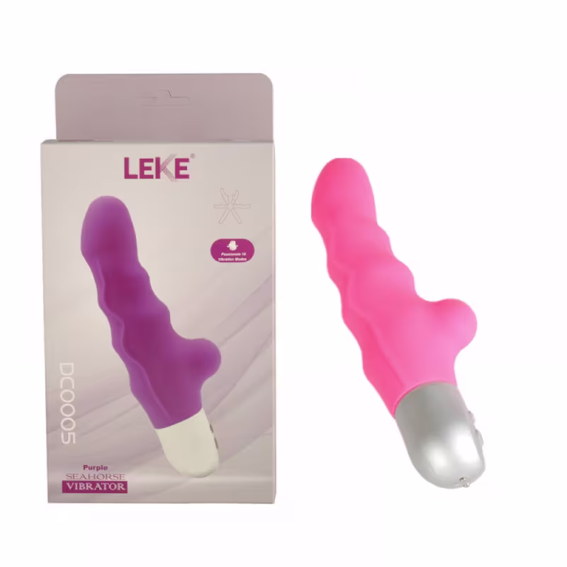Vibrador Duplo para Ponto G e Clitóris Ondulado Recarregável e 10 Vibrações - Pink