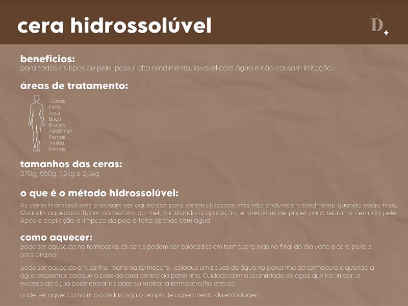 Dona Pele Hidrossolúvel Maçã com Mel - Cera Depilatória 1,2kg