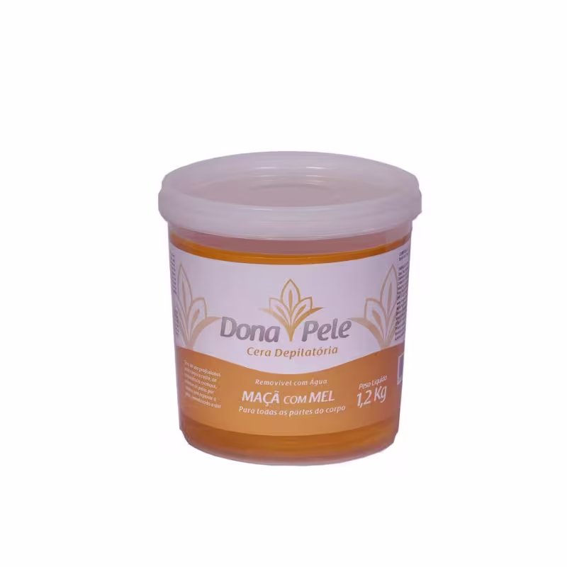 Dona Pele Hidrossolúvel Maçã com Mel - Cera Depilatória 1,2kg