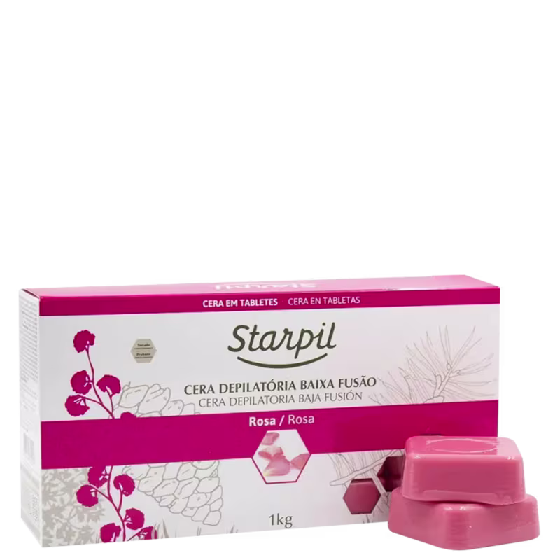 Starpil Rosa Baixa Fusão - Cera Depilatória 1Kg