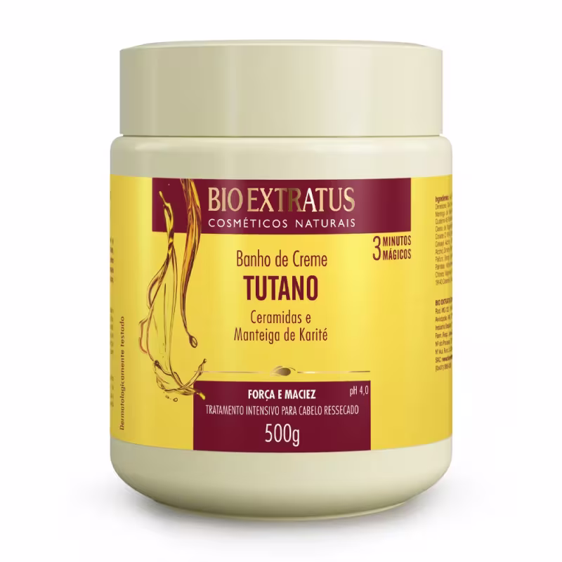Kit Tutano Bio Extratus Shampoo, Condicionador e Banho de Creme (500mL/g)