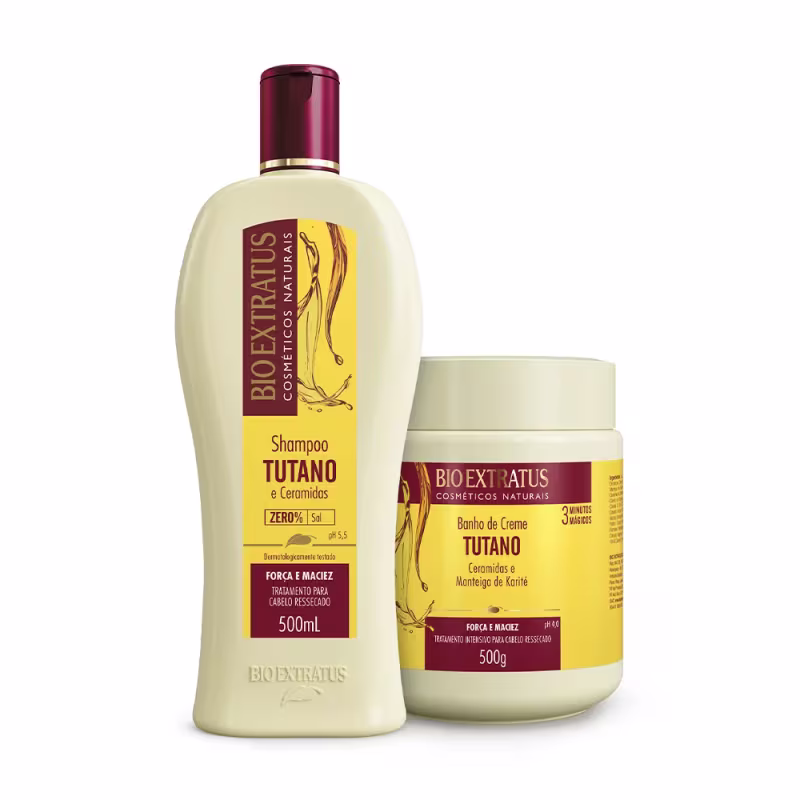 Kit Tutano Bio Extratus Shampoo e Banho de Creme (500mL/g)