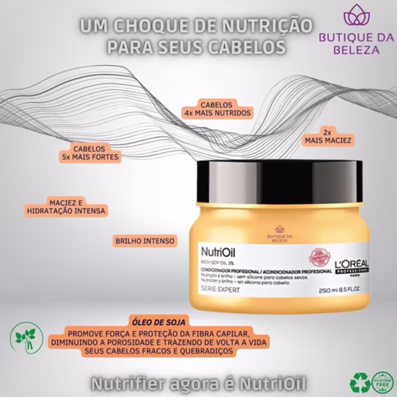 Kit L'Oréal Professionnel Serie Expert NutriOil Inforcer Absolut Repair Trio I (3 Produtos)