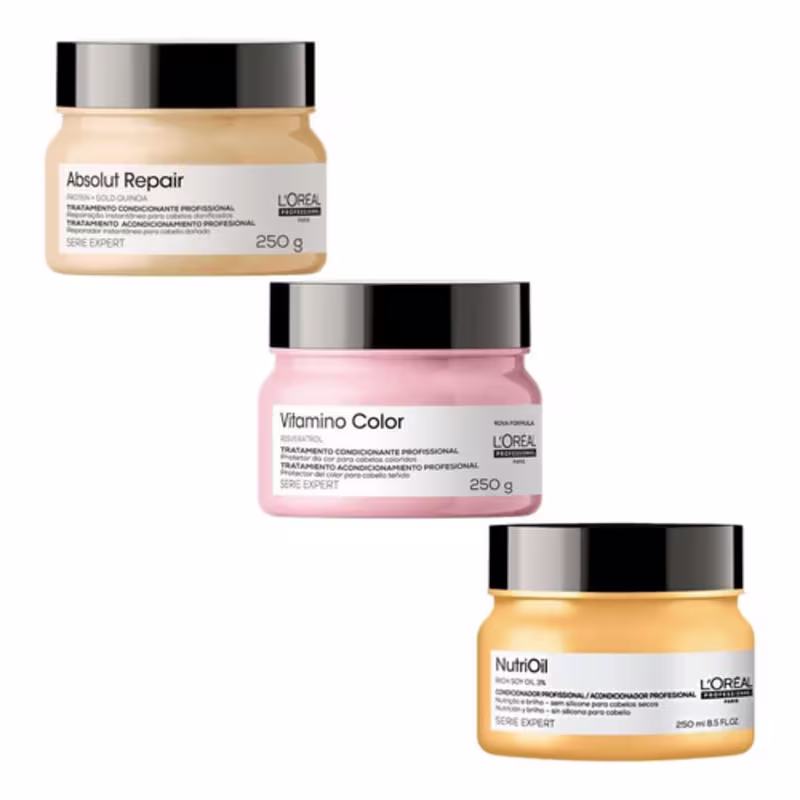 Kit L'Oréal Professionnel Cronograma Capilar Color Power (3 Produtos)