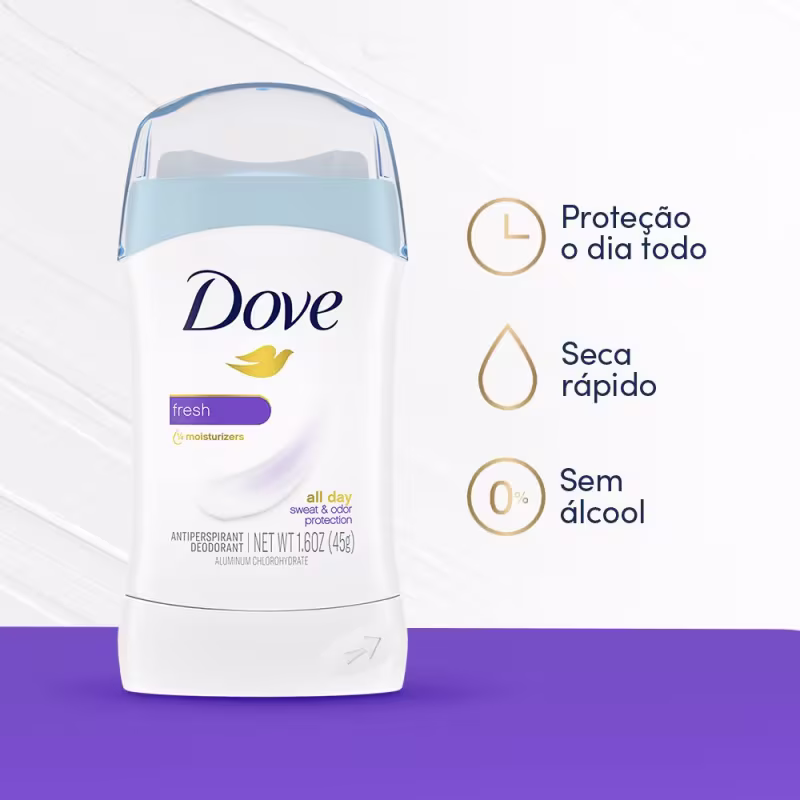 Desodorante Barra Dove Serúm Barra Fresh 45g