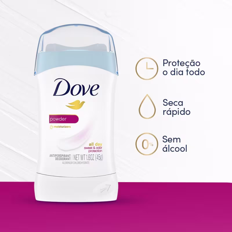 Desodorante Barra Dove Serúm Barra Powder 45g
