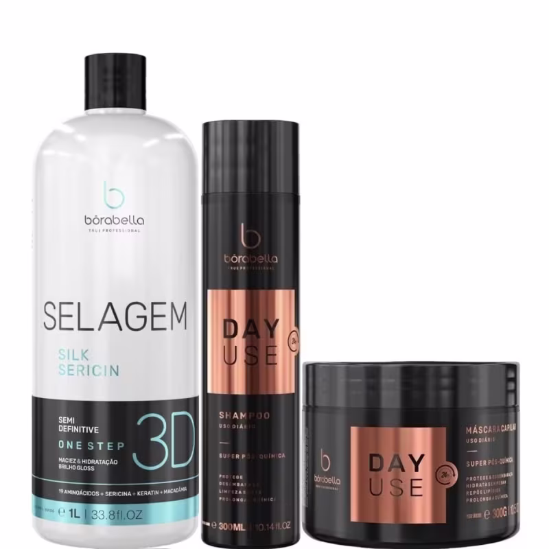 Selagem 3D Borabella 1L + Day Use Kit Pós Progressiva