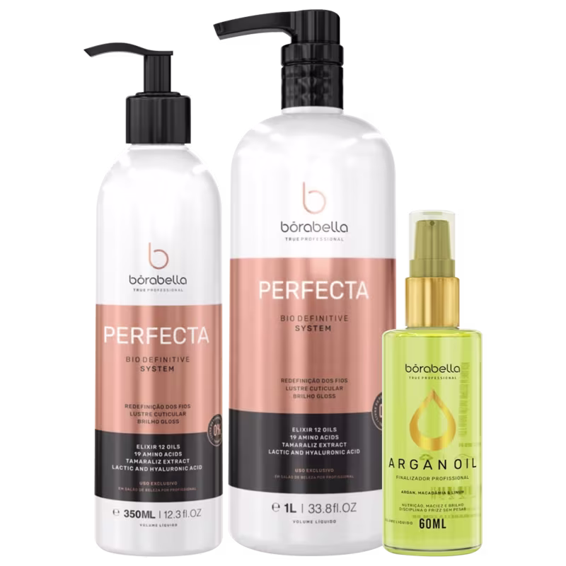 Kit Borabella PerfectaDouble Argan (3 Produtos)
