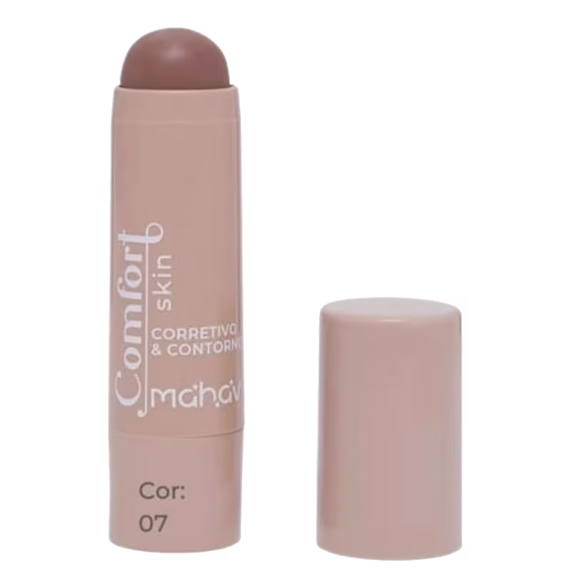 Corretivo e Contorno Cremoso em Stick Bastão Comfort Skin Mahav 6,5g Cor:C7