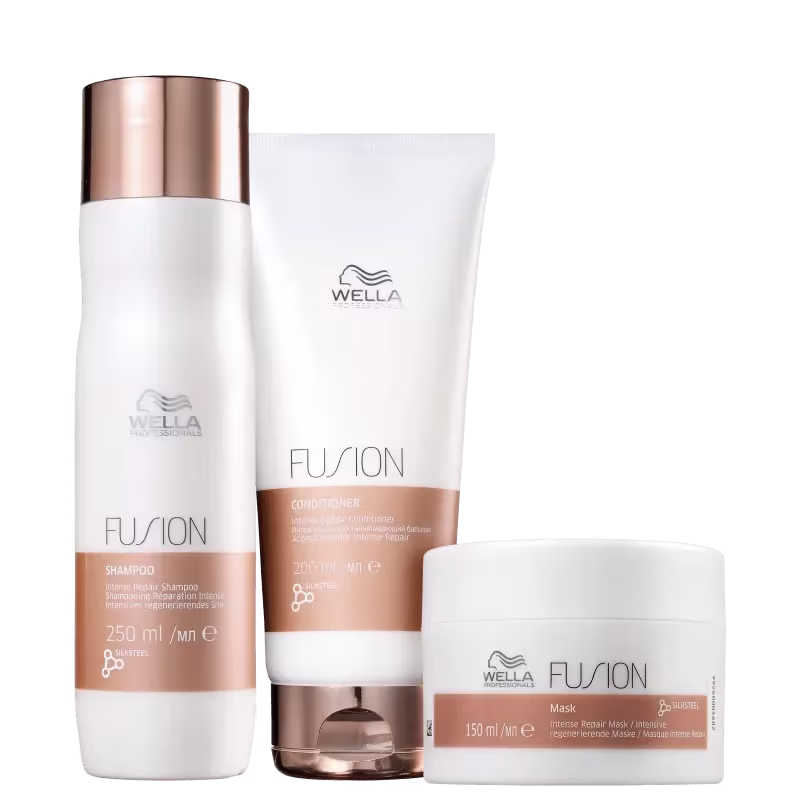 Kit Wella Professionals Fusion Trio de Tratamento (3 Produtos)