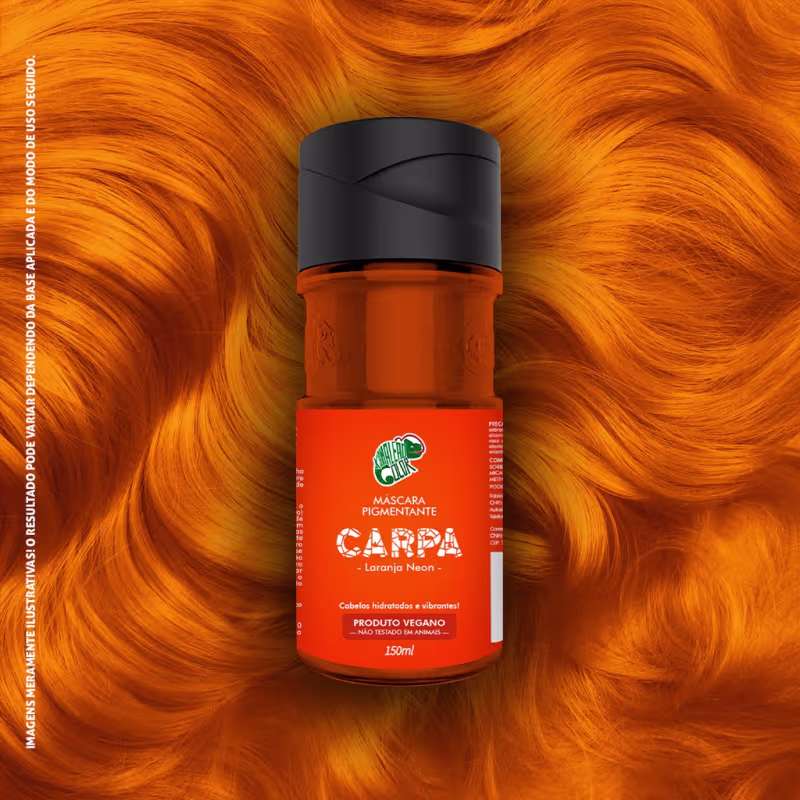 Máscara Pigmentante Capilar Kamaleão Color Carpa, 150ml.