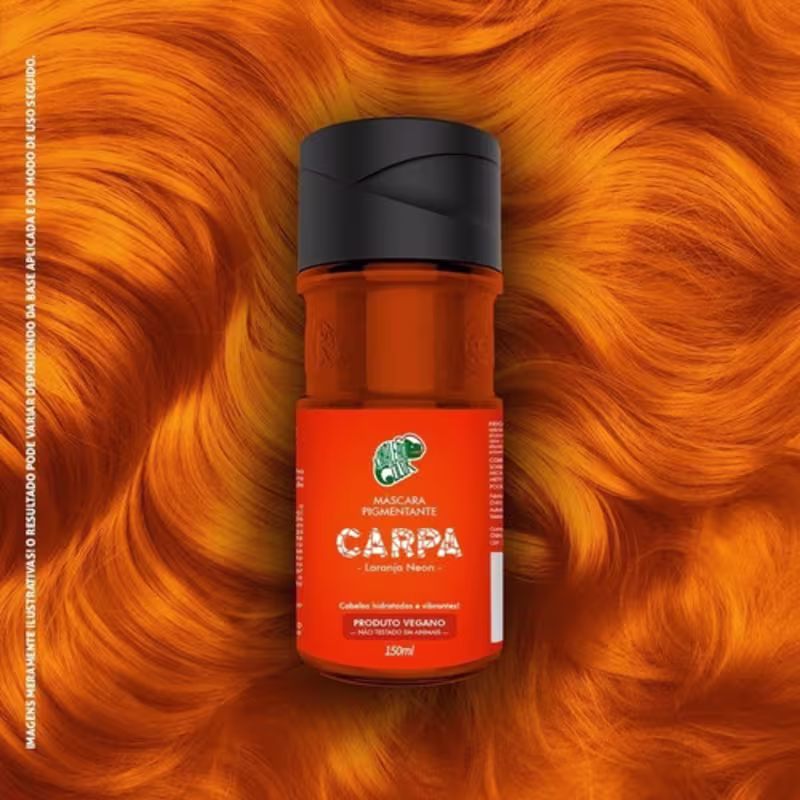 Máscara Pigmentante Capilar Kamaleão Color Carpa, 150ml.
