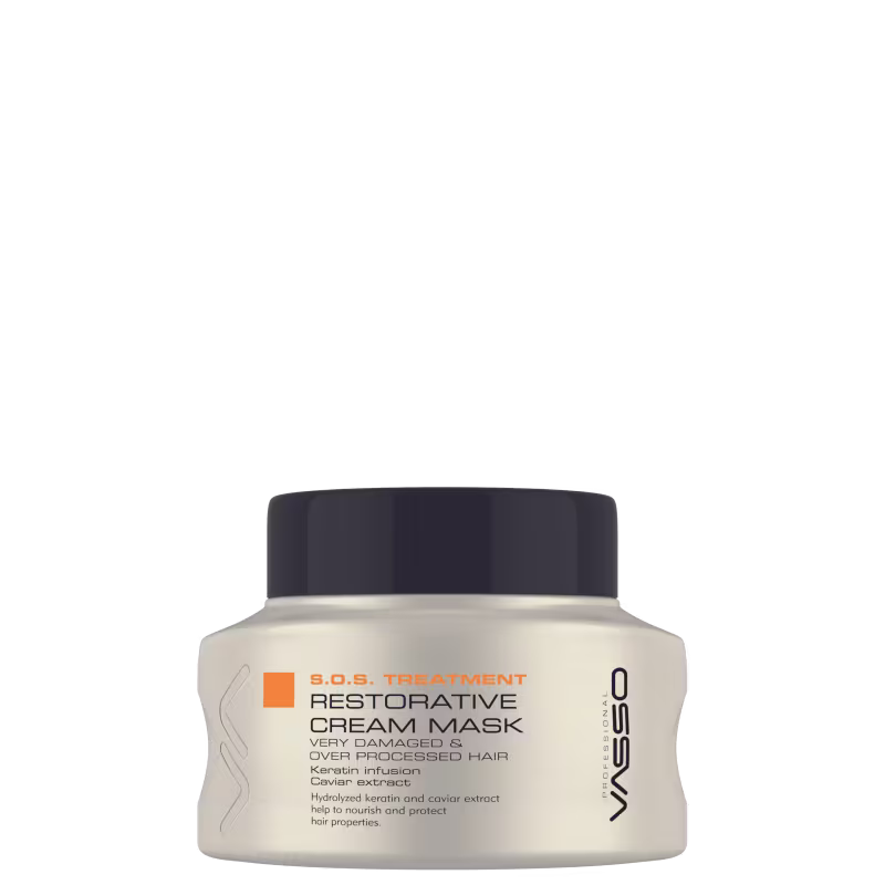 Mascara Reconstrução Capilar S.O.S. Tratamento, Vasso,  Cabelo Danificado 150ML