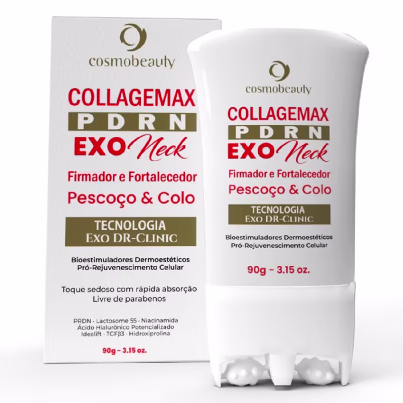 Creme Bioestimulador Collagemax ExoNeck, Cosmobeauty, Rejuvenescimento Pescoço e Colo 90G