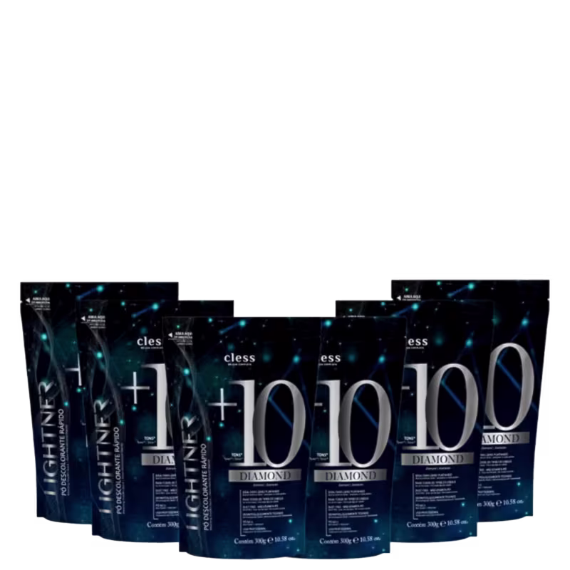 Kit Pó Descolorante Lightner Diamond 300g 6pc