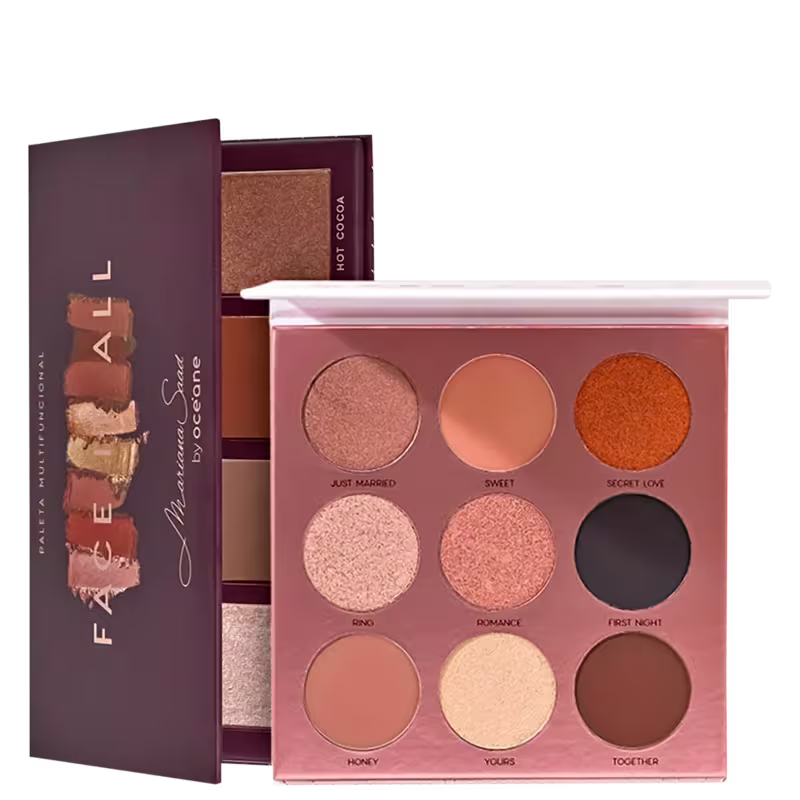 KIT OCÉANE PALETA FACE IT ALL + PALETA DE SOMBRAS SPECIAL DAY MARIANA SAAD (2 PRODUTOS)