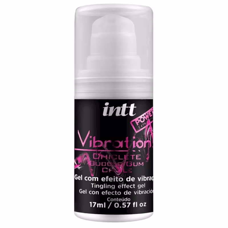 Gel Vibrador Liquido Pulsa e Esquenta Chiclete 17ml Intt Vibration