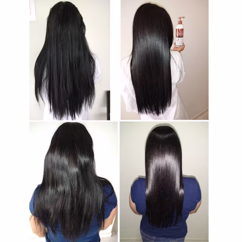 A imagem mostra antes e depois do uso do Kit Borabella