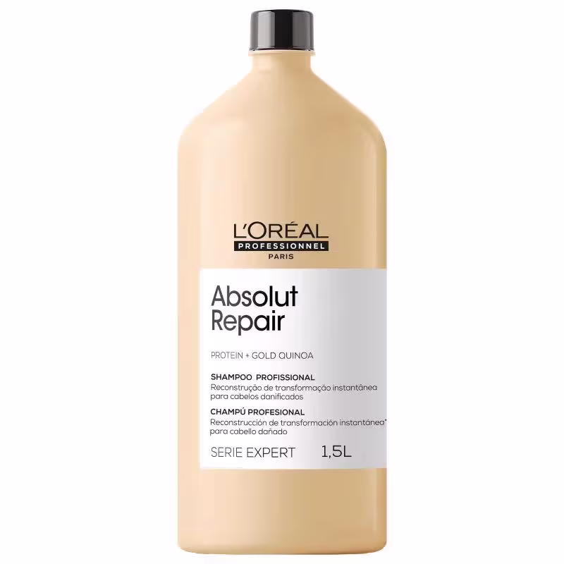 Kit Loréal Professionnel Absolut Repair Gold Quinoa + Protein - Tamanho Salão (4 Produtos)