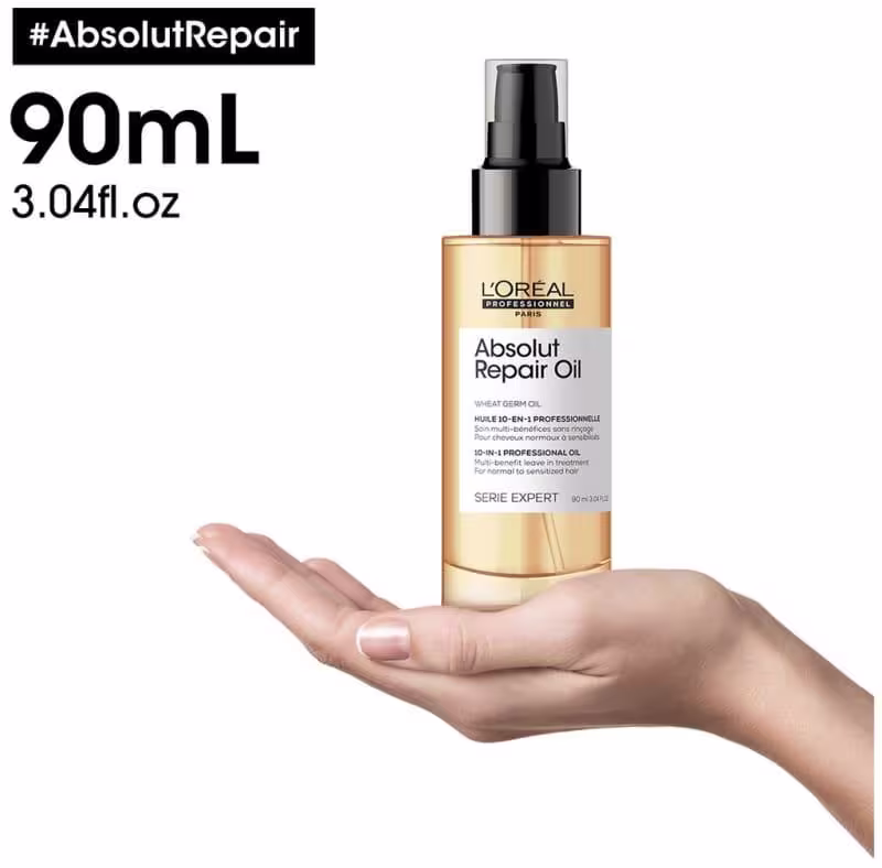 Kit Loréal Professionnel Absolut Repair Gold Quinoa + Protein - Tamanho Salão (4 Produtos)