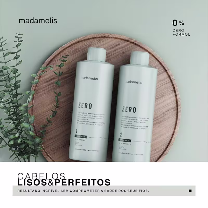 MÁSCARA ZERO ESCOVA PROGRESSIVA ORGÂNICA 1L MADAMELIS