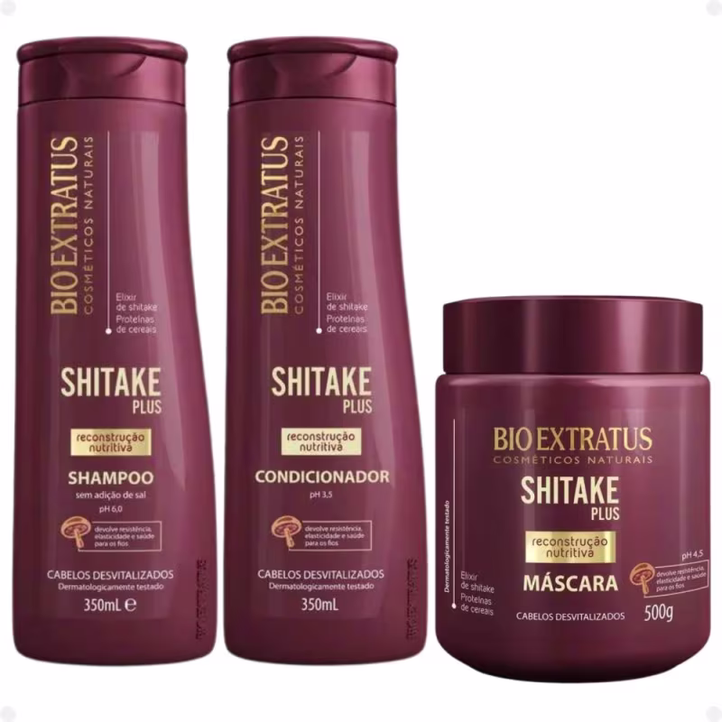 Kit Bio Extratus Shitake Plus Com 3