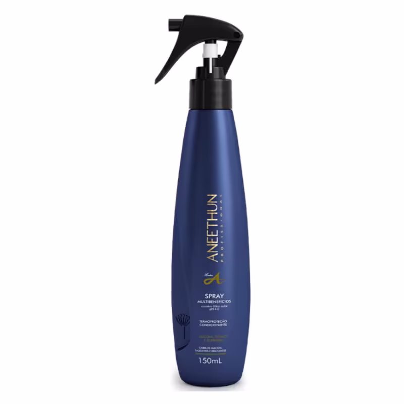 Kit Aneethun Linha A Shampoo 300ml, Creme de Silicone 1L, Máscara Capilar 500g, Spray Multibenefícios 150ml