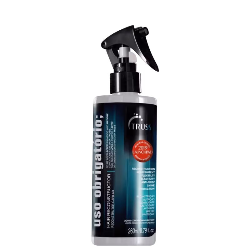 A imagem mostra um frasco spray de uso obrigatório.