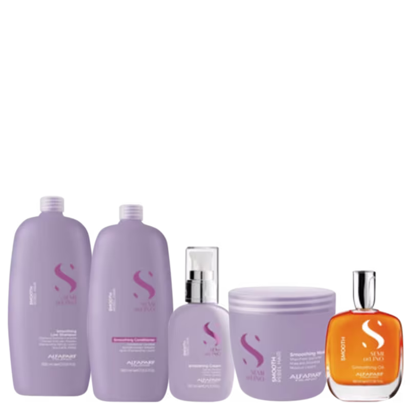 Shamp Condi Litro Masc 500 Leave in 125ml Óleo 100 Alfaparf Smoothing
