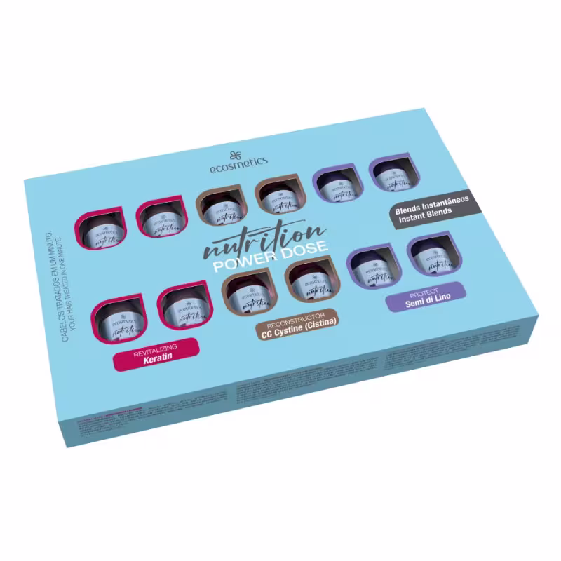 Ecosmetics Nutrition Mix Ampolas Cistina, Keratina , Semidilino 12Unidades