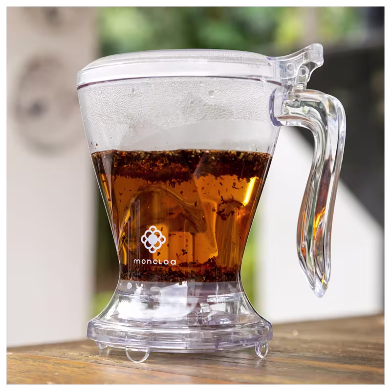 Kit Copo Preparador Infusor de Chá + Chá de Rooibos Baunilha E Rosa Mosqueta Canelle