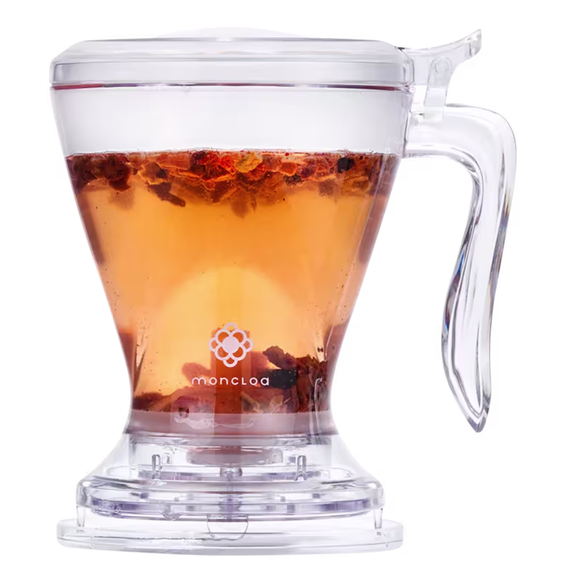 Kit Copo Preparador Infusor de Chá + Chá de Rooibos Baunilha E Rosa Mosqueta Canelle