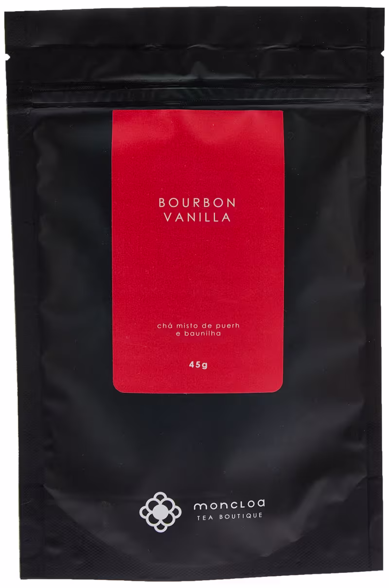 Chá Puerh Bourbon Vanilla Moncloa Lata 45g