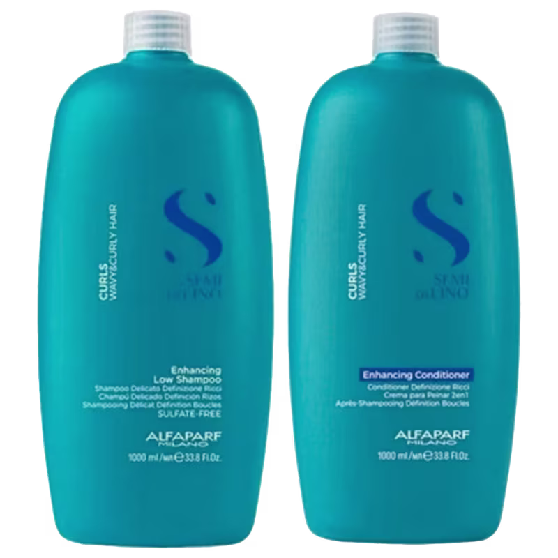 Kit Alfaparf Semi di Lino Curls Enhancing Duo Care, 2 produtos.