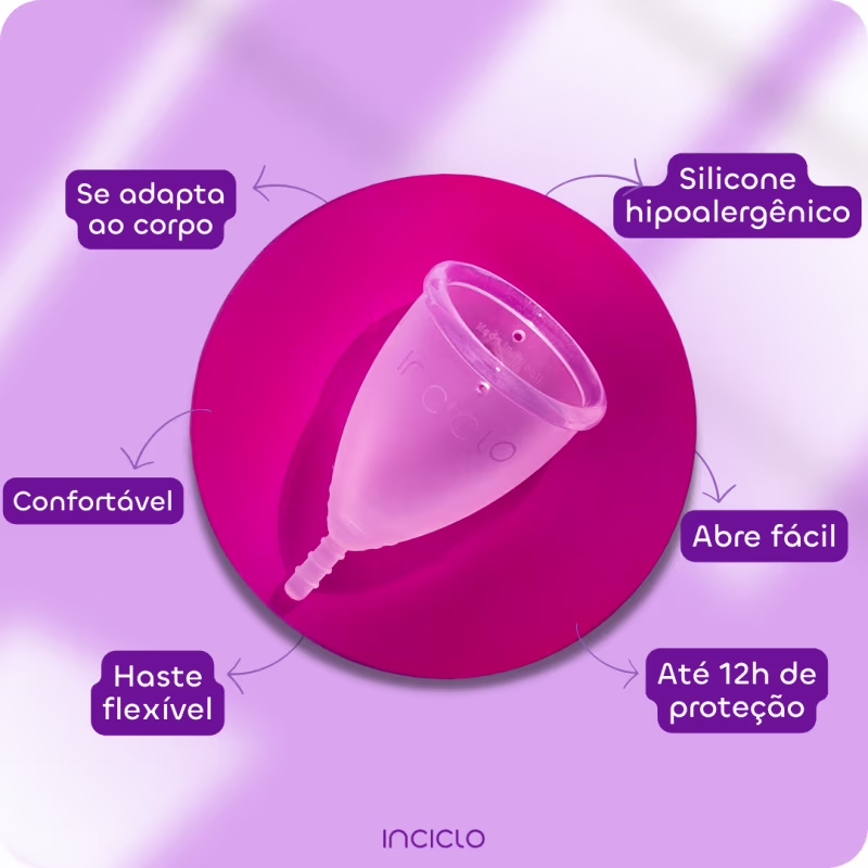Kit Inciclo Coletor Menstrual Teen + Panelinha Esterilizadora (2 Produtos)