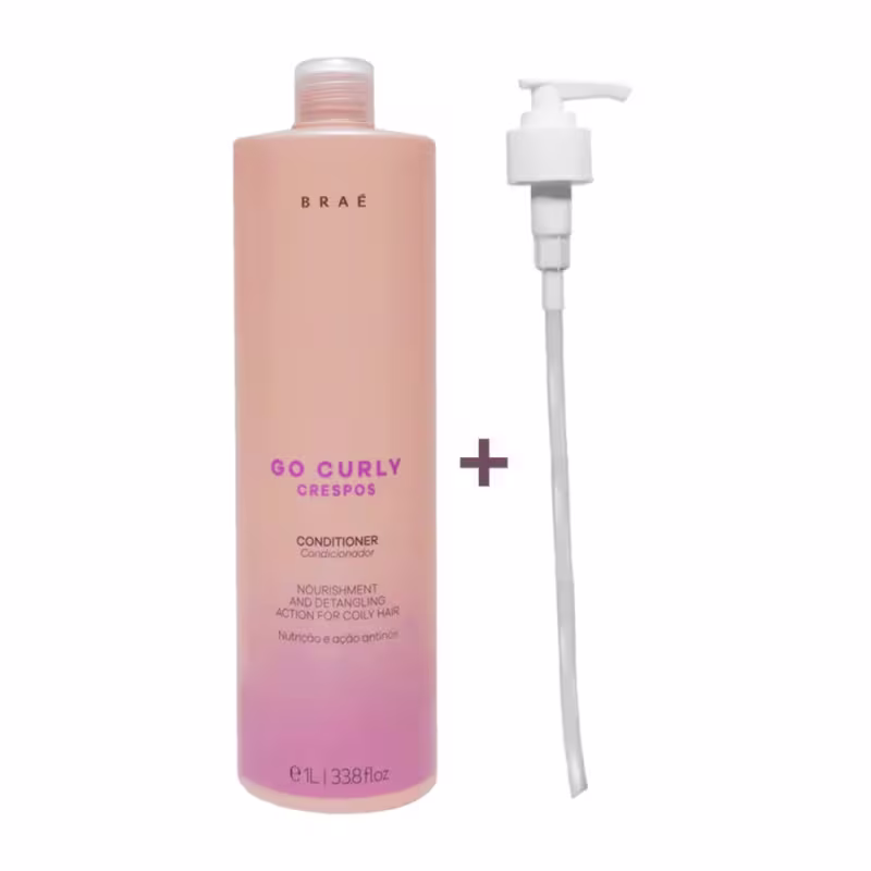 Kit Braé Go Curly Condicionador + Pump, 2 produtos.