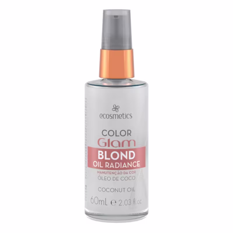 Kit Ecosmetics Plastica Capilar Shampoo 250ml, Máscara 250ml, Leave-in 250ml, Color Glam Blond Oil 60ml