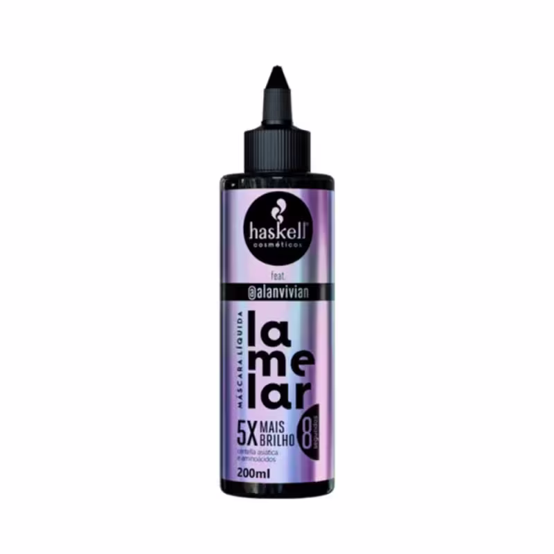 Máscara Líquida Haskell Lamelar 5X Mais Brilho 200mL