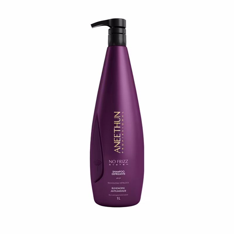 Kit Aneethun No Frizz - Shampoo 1L + Máscara 1Kg + Leave In Selante 120ml