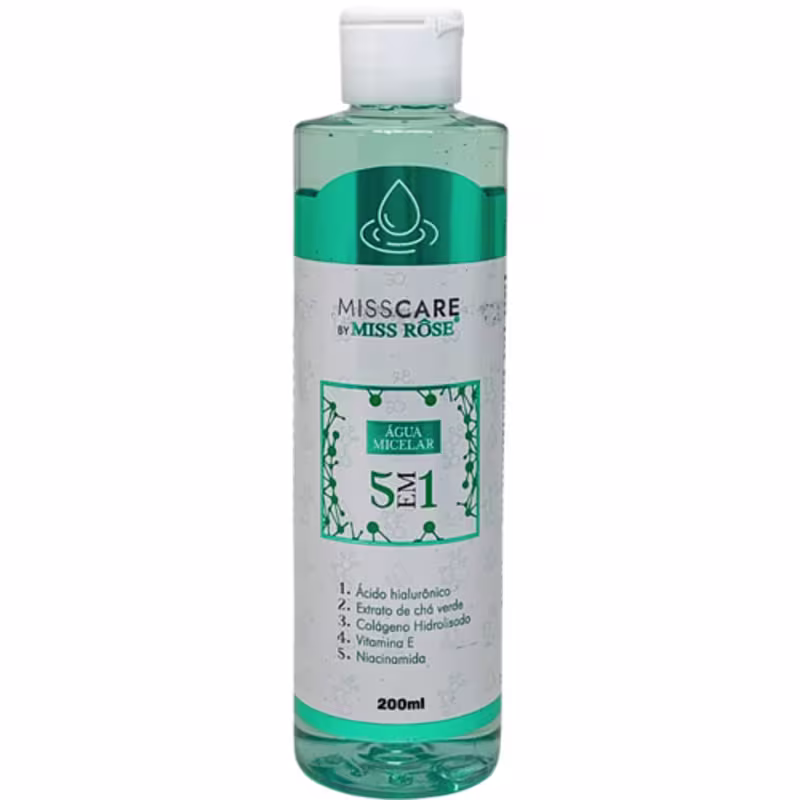 Água Micelar 5 em 1 200ml Miss Rôse MR072