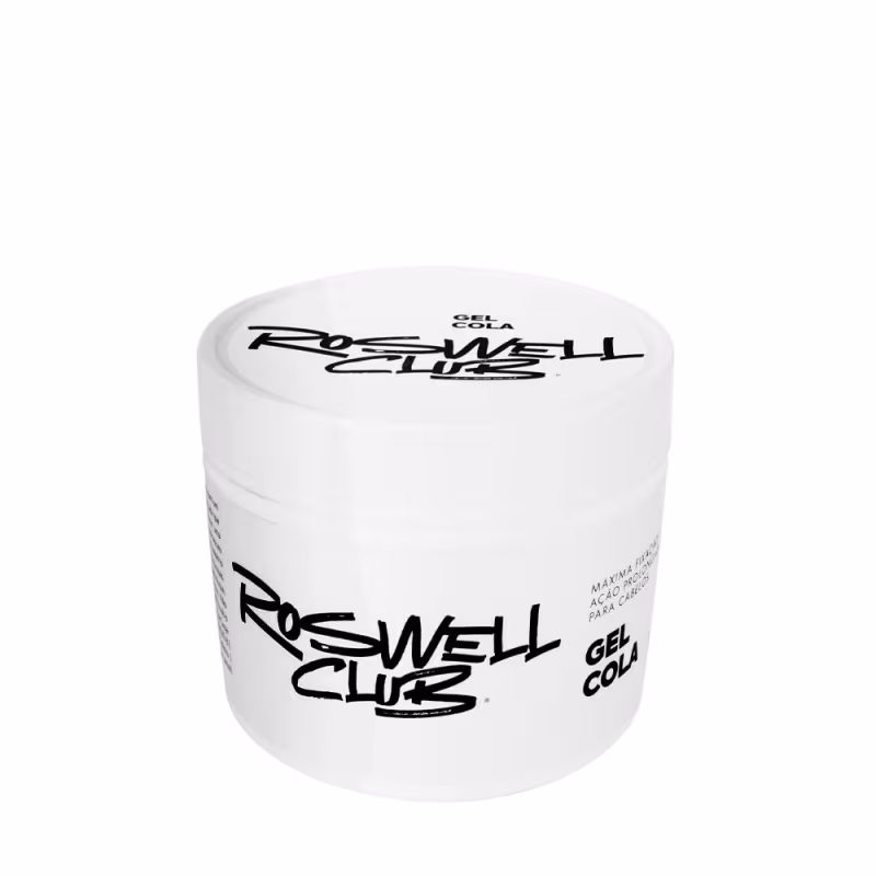 A imagem mostra um pote branco com letras pretas.