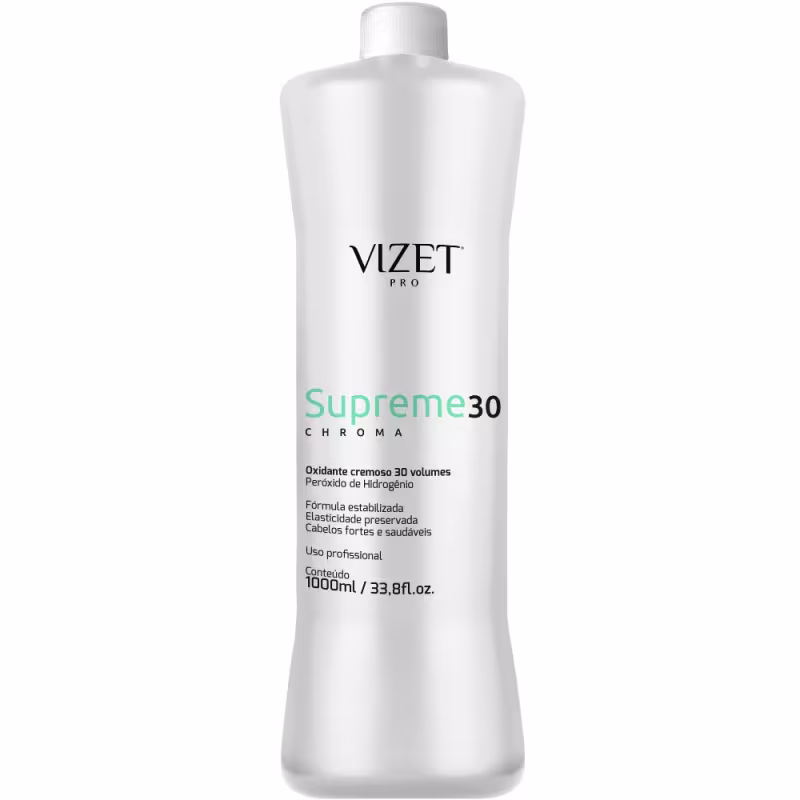 A imagem mostra o oxidante em embalagem plástica branca opaca com formato cilíndrico.