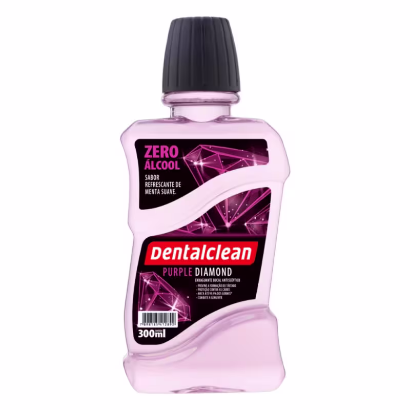 Dentalclean Purple Diamond Zero Álcool - Antisséptico Bucal 300ml