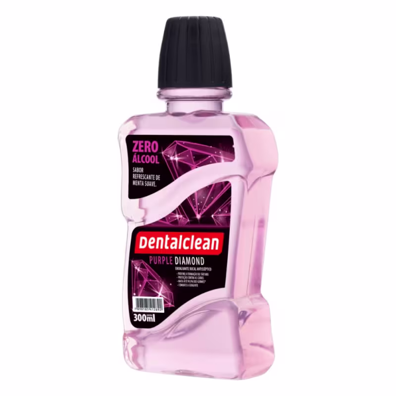 Dentalclean Purple Diamond Zero Álcool - Antisséptico Bucal 300ml
