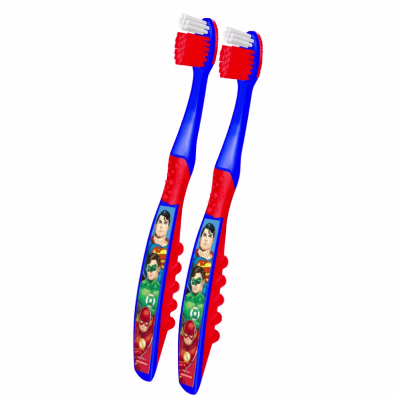 Kit Dentalclean Liga da Justiça - Escova de Dente Infantil (2 Unidades)