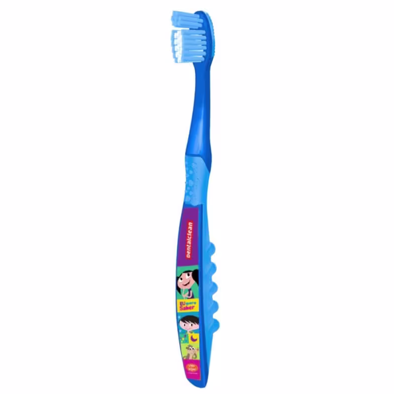 Kit Dentalclean O Show da Luna - Escova de Dente Infantil + Estojo Azul (2 Produtos)