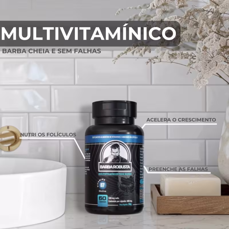 Cápsula Barba Robusta 30g