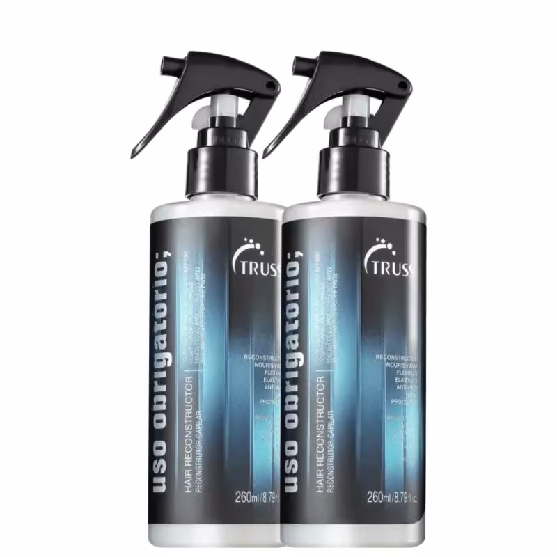 Kit com duas unidades de tratamento reconstrutor Uso Obrigatório, da marca TRUSS.