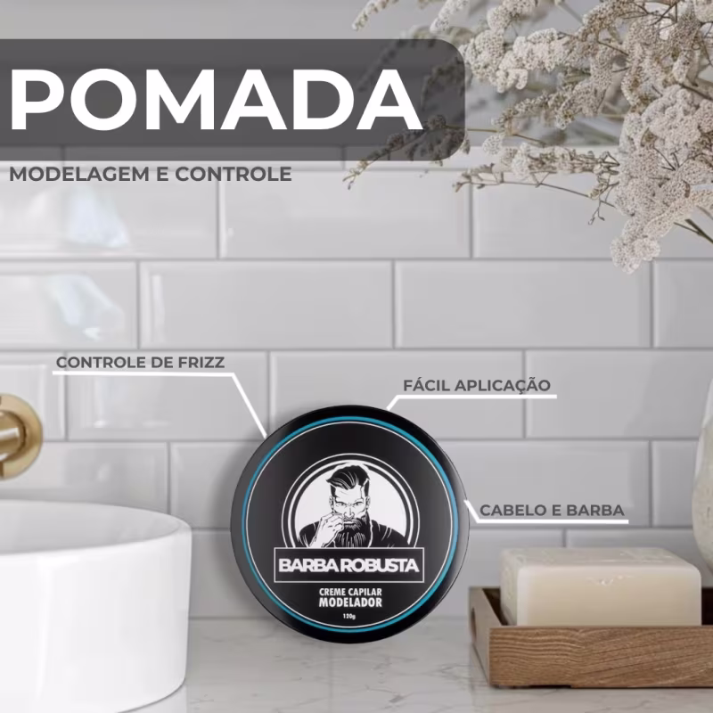 Kit Cuidados Barba Elite Barba Robusta Shampoo, Condicionador, Balm, Óleo, Perfume, Pomada, Pente, Máquina, Necessaire